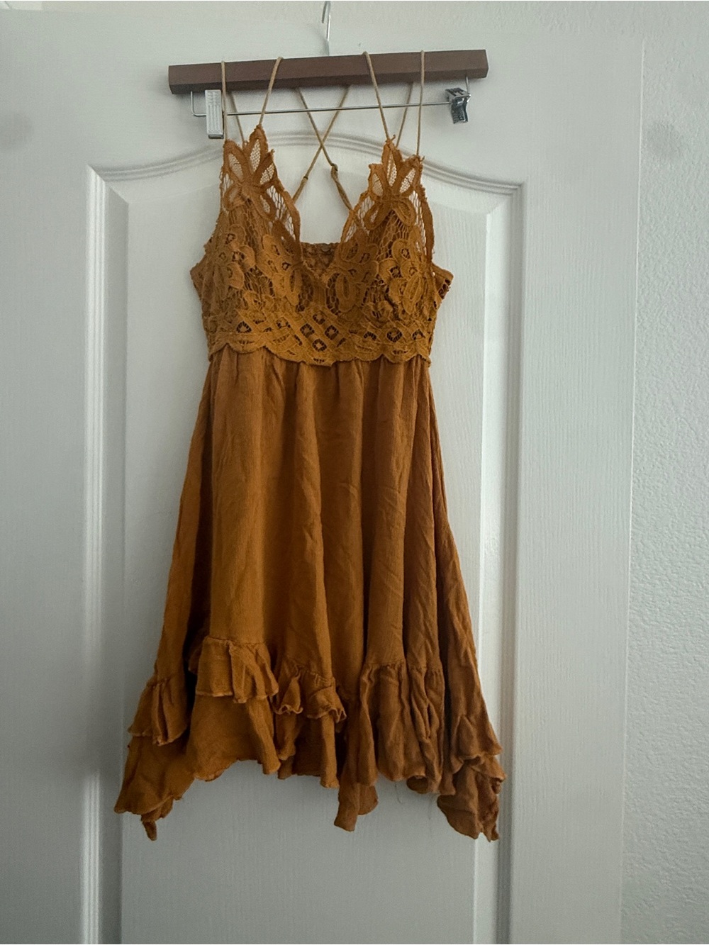 Free People Adella slip Dress - Mustard